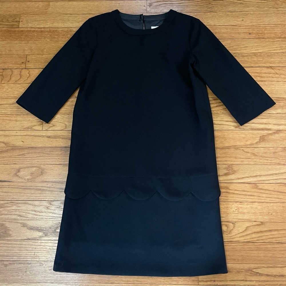 Kate Spade Black Ruffle Dress Size 2 Like New